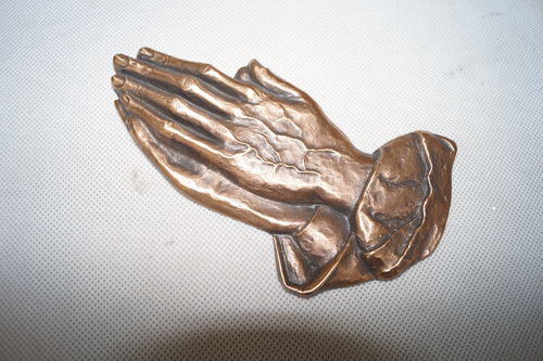 Bronze betende Hände 16 cm